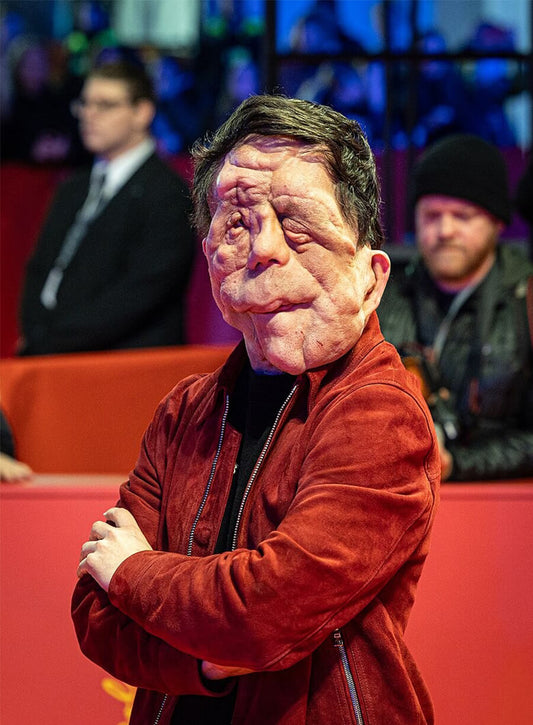 A different Man Adam Pearson Oswald Red Suede Jacket