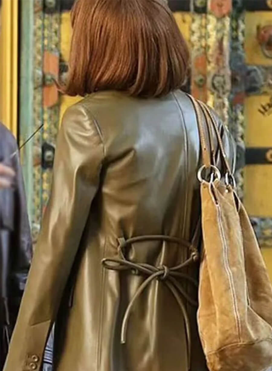 A Different Man 2024 Renate Reinsve Ingrid Leather Blazer