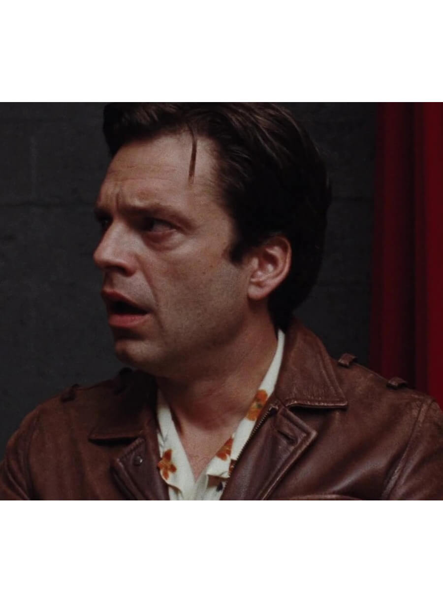 A Different Man Sebastian Stan Edward Brown Leather Jacket 
