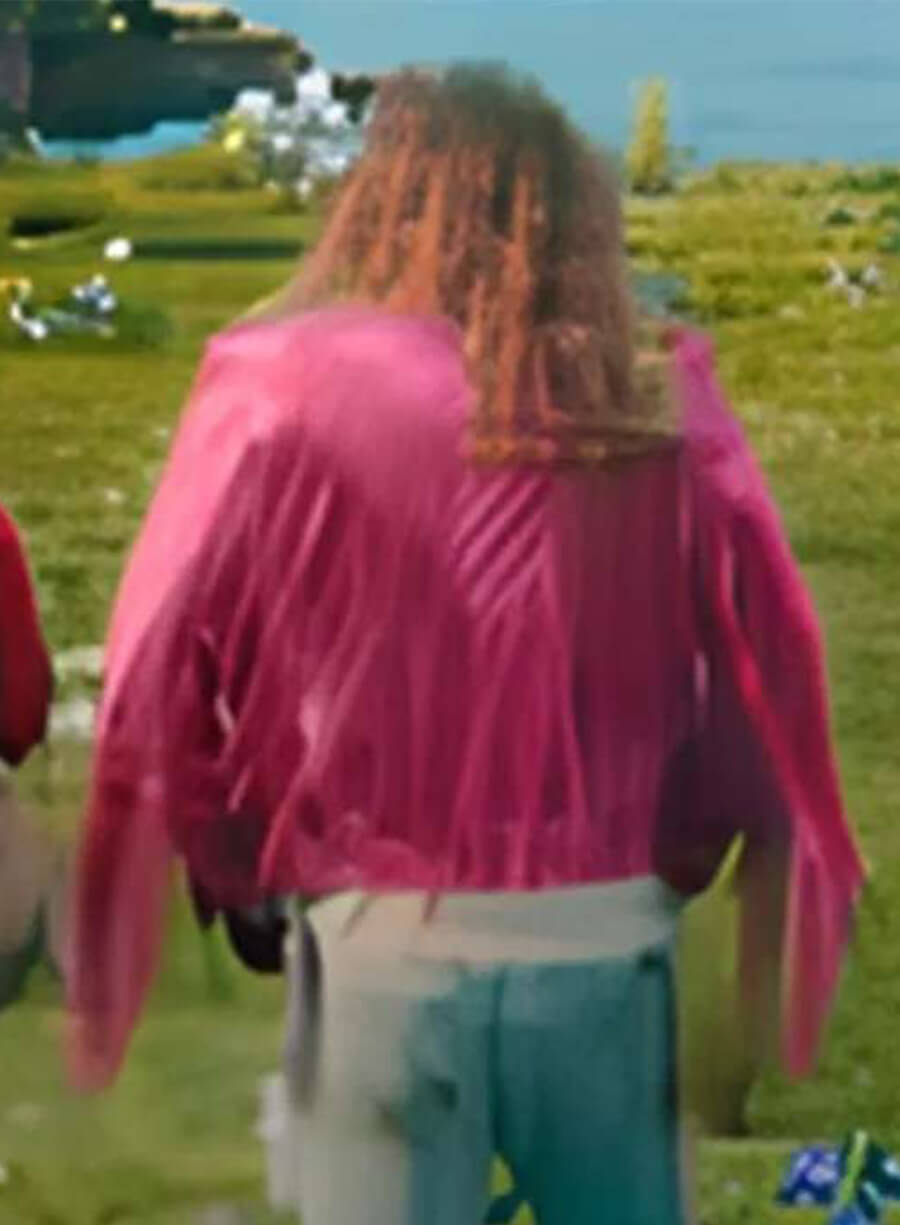 A Minecraft 2025 Jason Momoa Garett Pink Leather Jacket