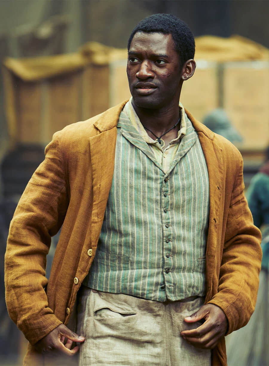 A Thousand Blows Malachi Kirby Hezekiah Moscow Brown Jacket