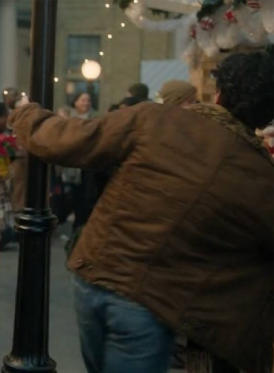 A Very Jonas Christmas Joe Jonas Brown Jacket