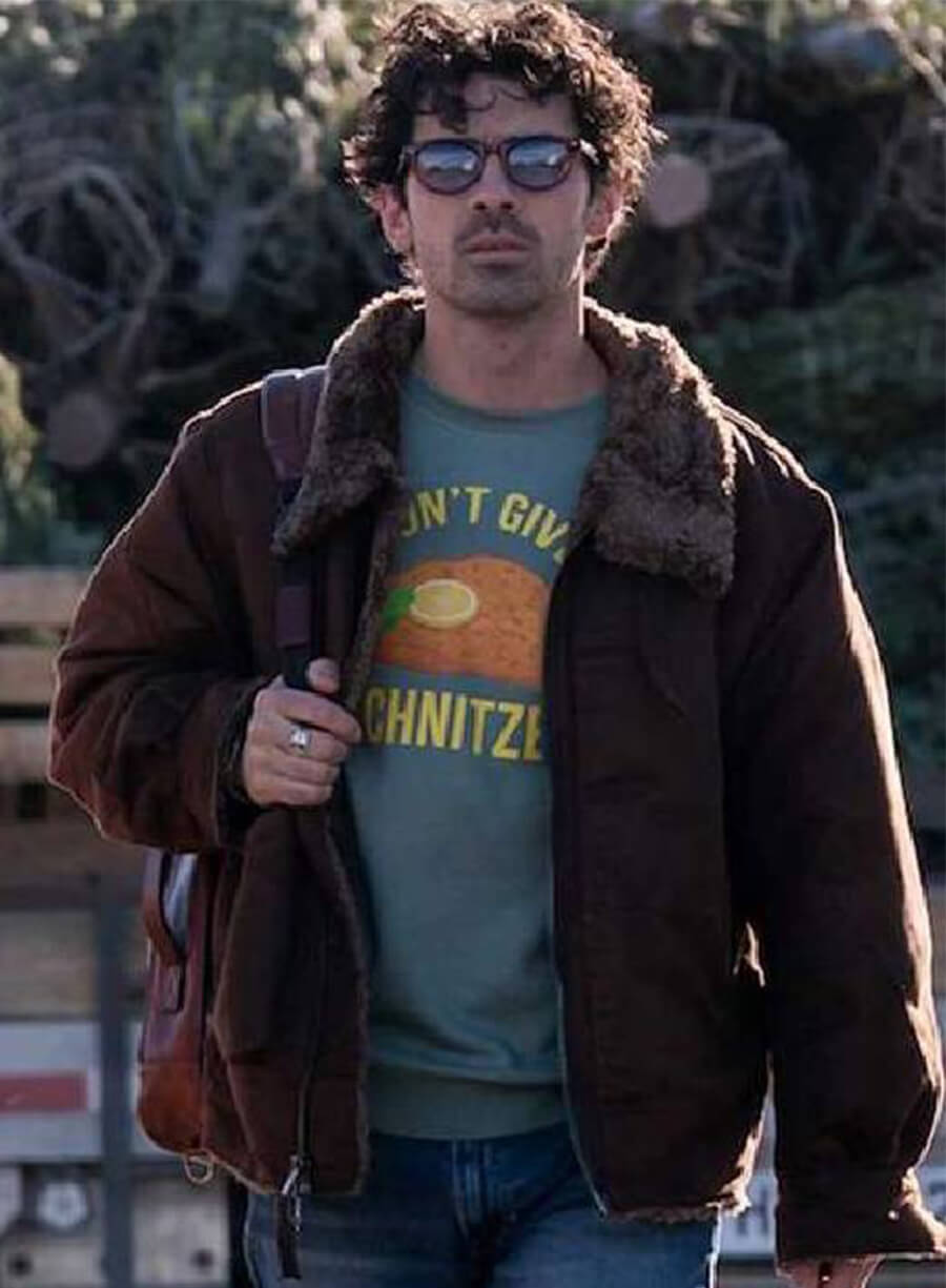 A Very Jonas Christmas Joe Jonas Brown Jacket