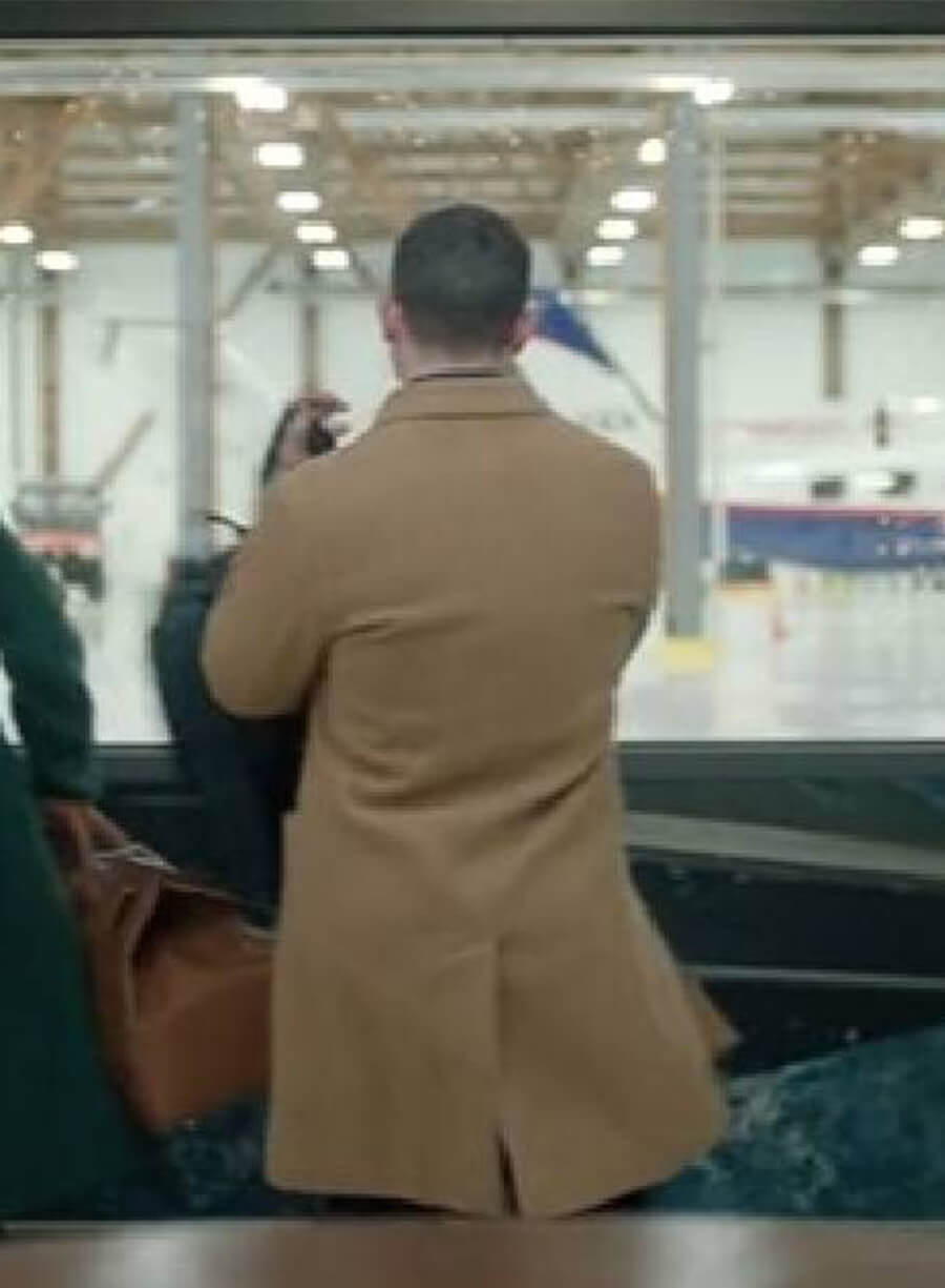 A Very Jonas Christmas Nick Brown Wool Coat