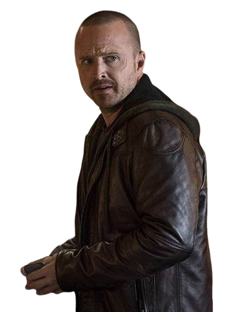 Aaron Paul El Camino A Breaking Bad Movie Leather Jacket