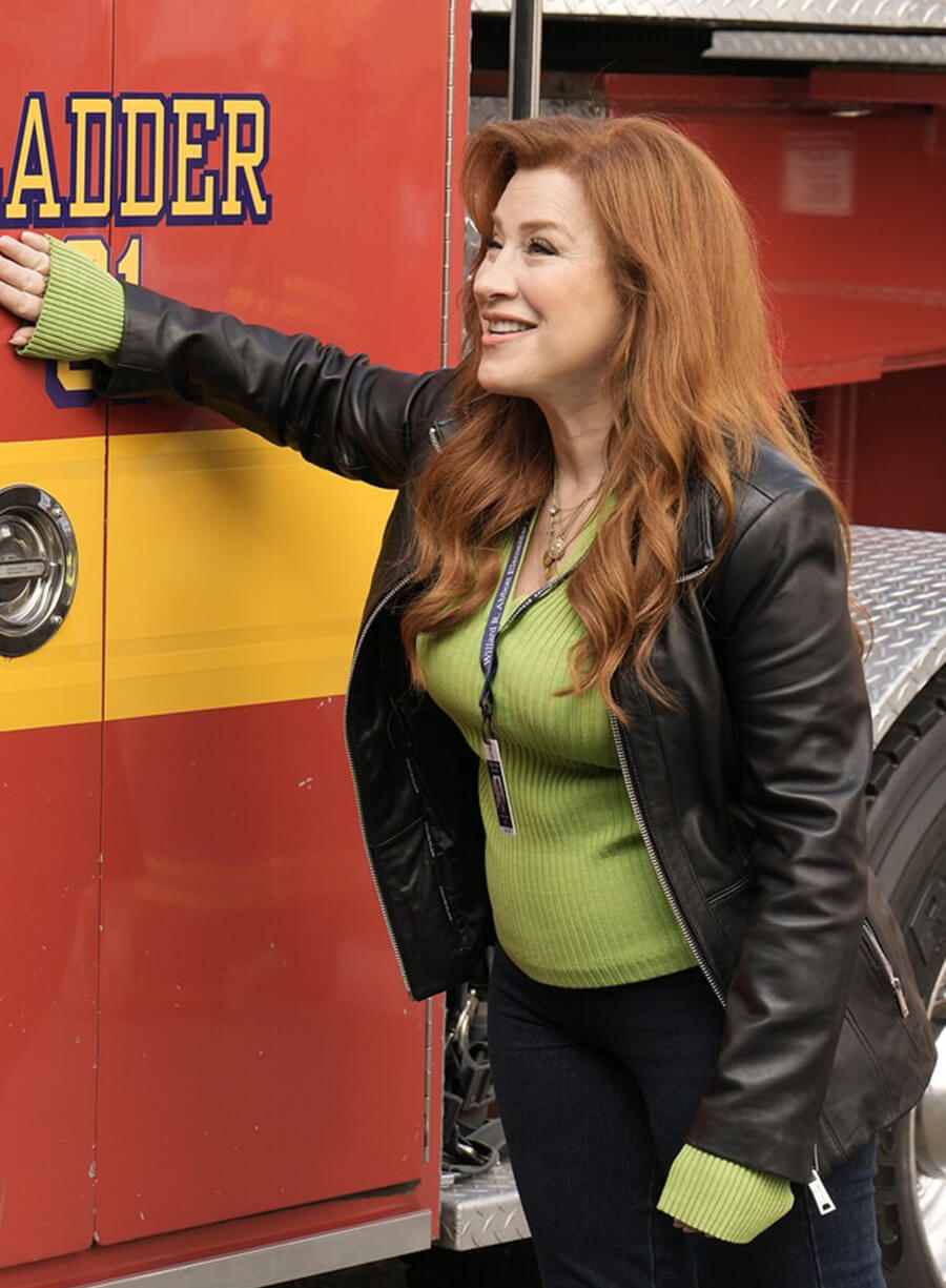 Abbott Elementary Melissa Schemmenti Black Leather Jacket 