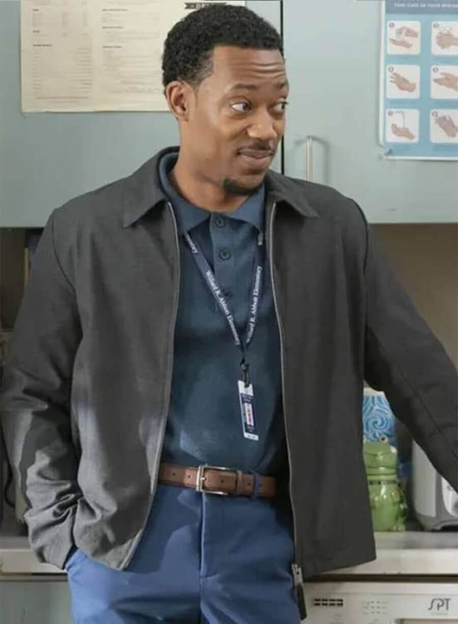 Abbott Elementary S04 Mark Meachum Grey Jacket