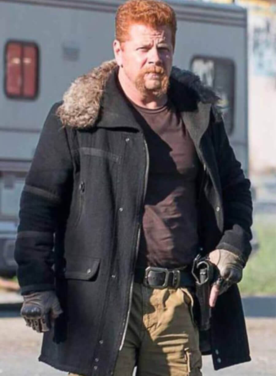 Abraham Ford The Walking Dead Black Wool Jacket