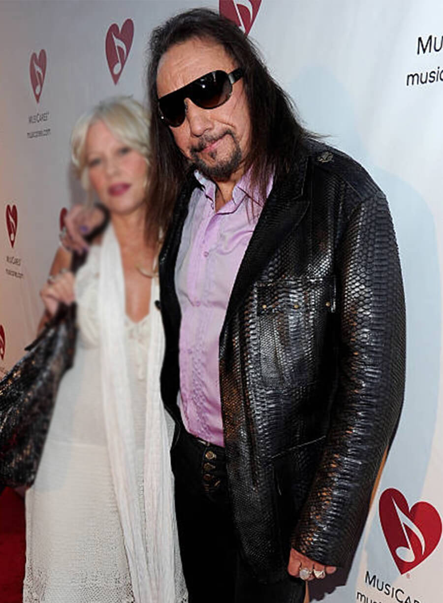 Ace Frehley Black Leather Jacket 