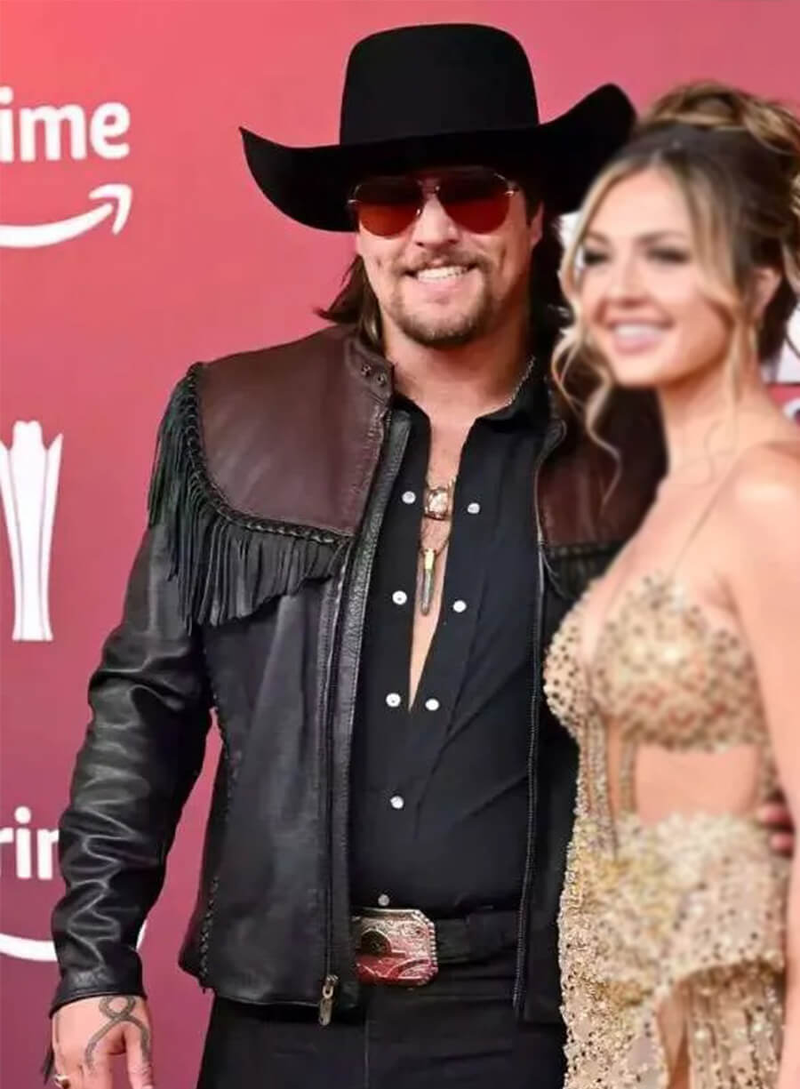 ACM Awards 2025 Gavin Adcock Fringe Leather Jacket