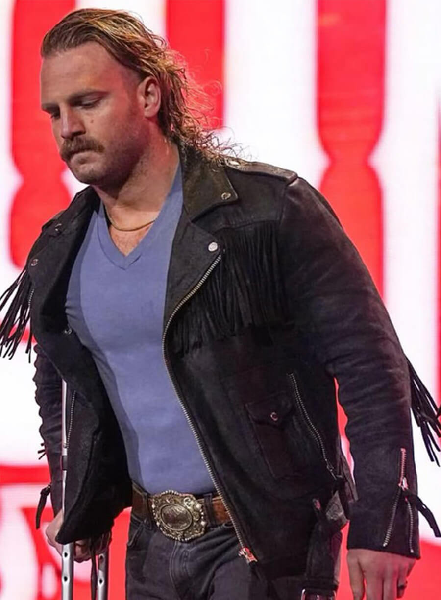 Adam Page Hangman Black Fringe Jacket