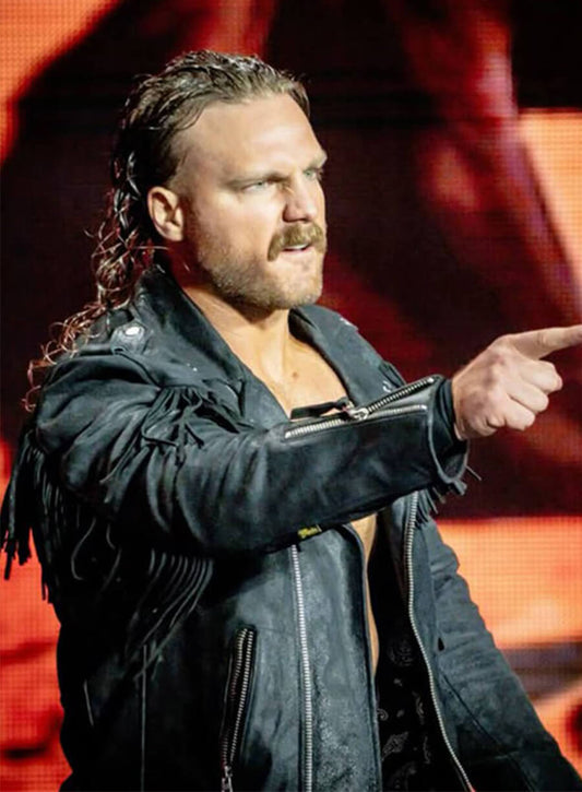 Adam Page Hangman Black Fringe Jacket