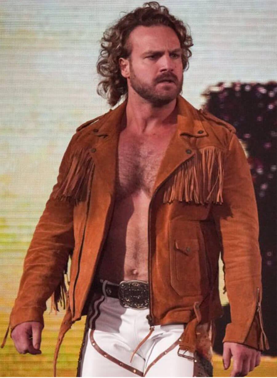 Adam Page Hangman Brown Suede Fringe Jacket