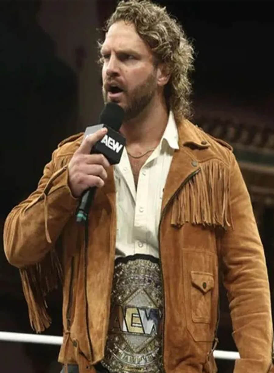 Adam Page Wrestler Brown Fringe Jacket 