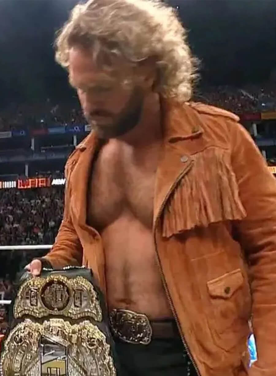 Adam Page Wrestler Brown Fringe Jacket 