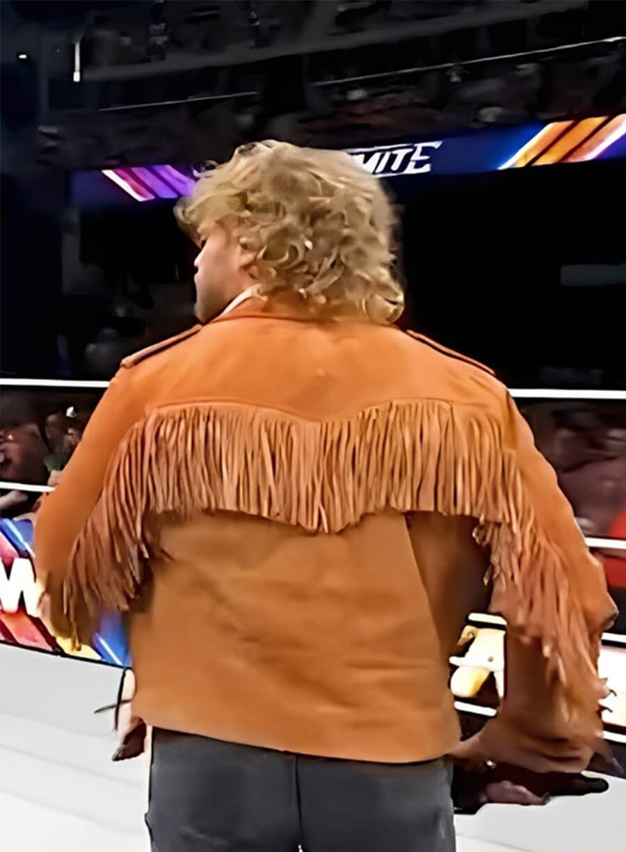 Adam Page Wrestler Brown Fringe Jacket 