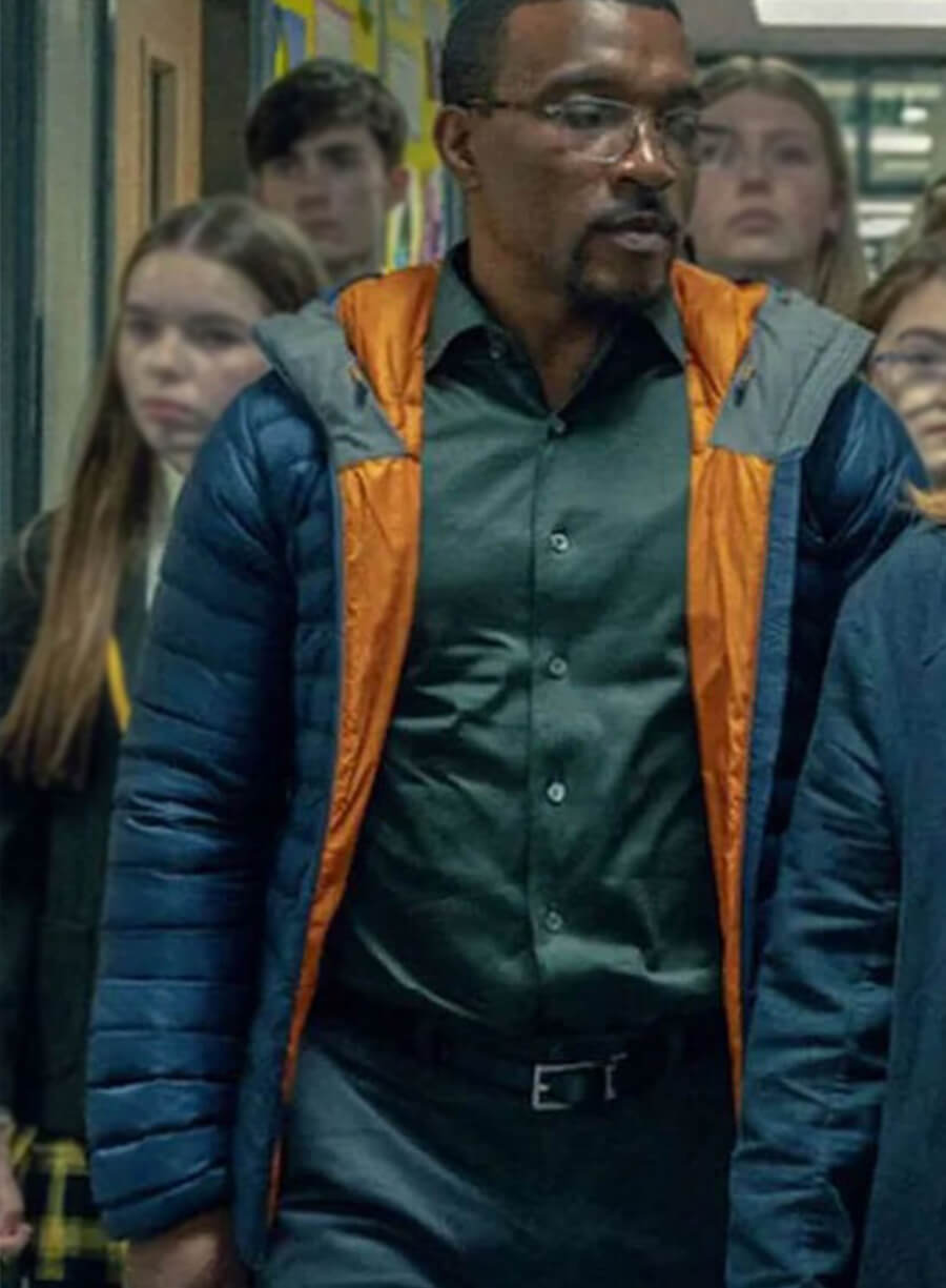 Ashley Walters Adolescence 2025 Luke Puffer Jacket