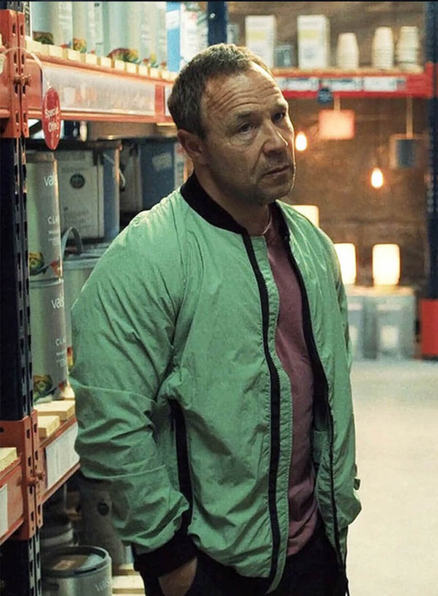 Adolescence 2025 Eddie Miller Green Jacket