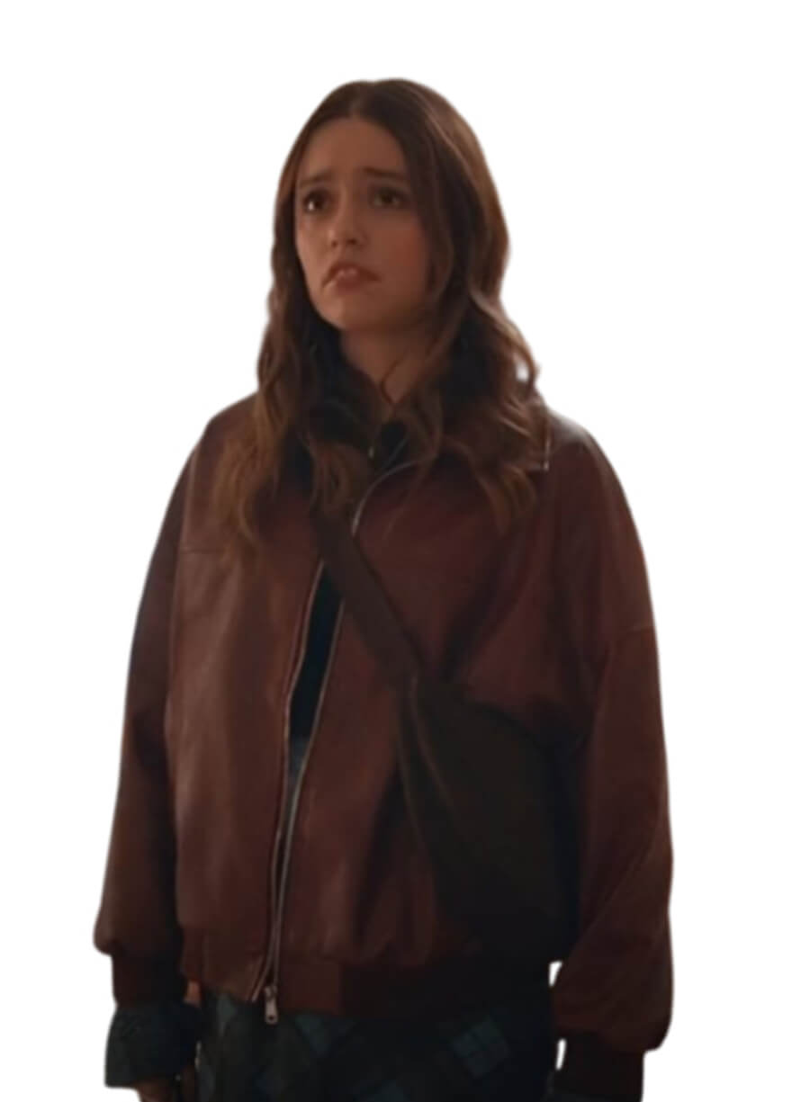Aimee Lou Wood Daddy Issues Gemma Leather Jacket