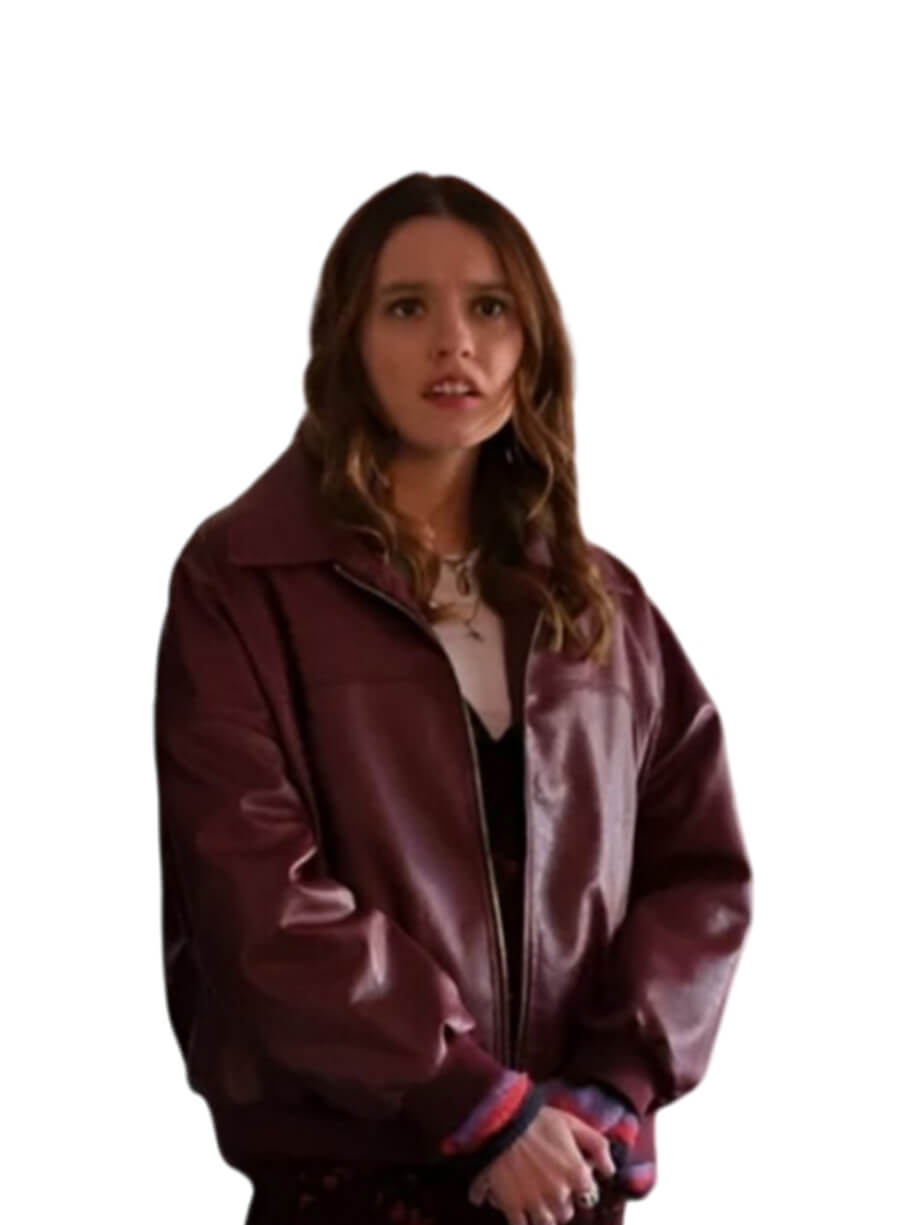 Aimee Lou Wood Daddy Issues Gemma Leather Jacket