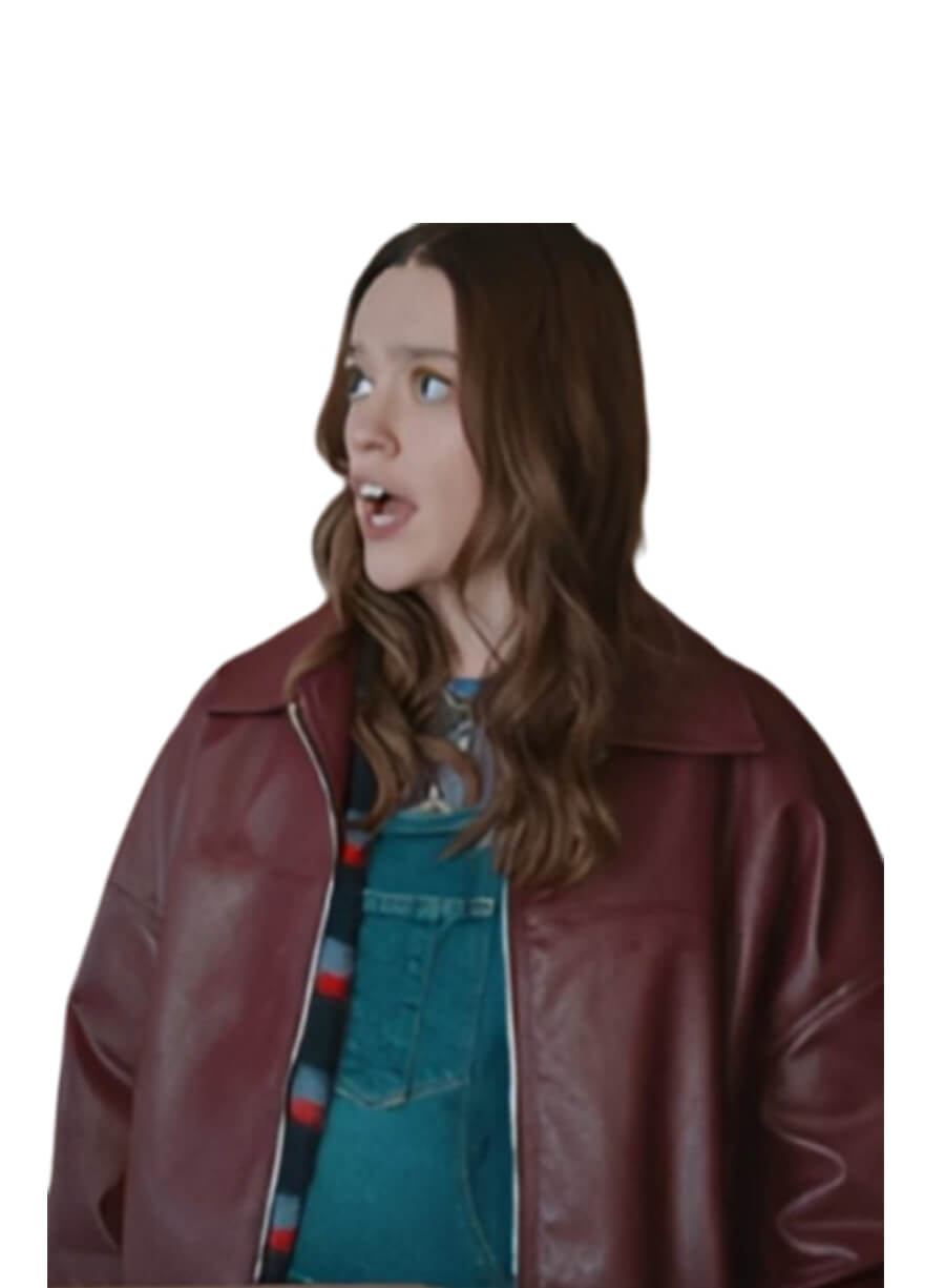 Aimee Lou Wood Daddy Issues Gemma Leather Jacket