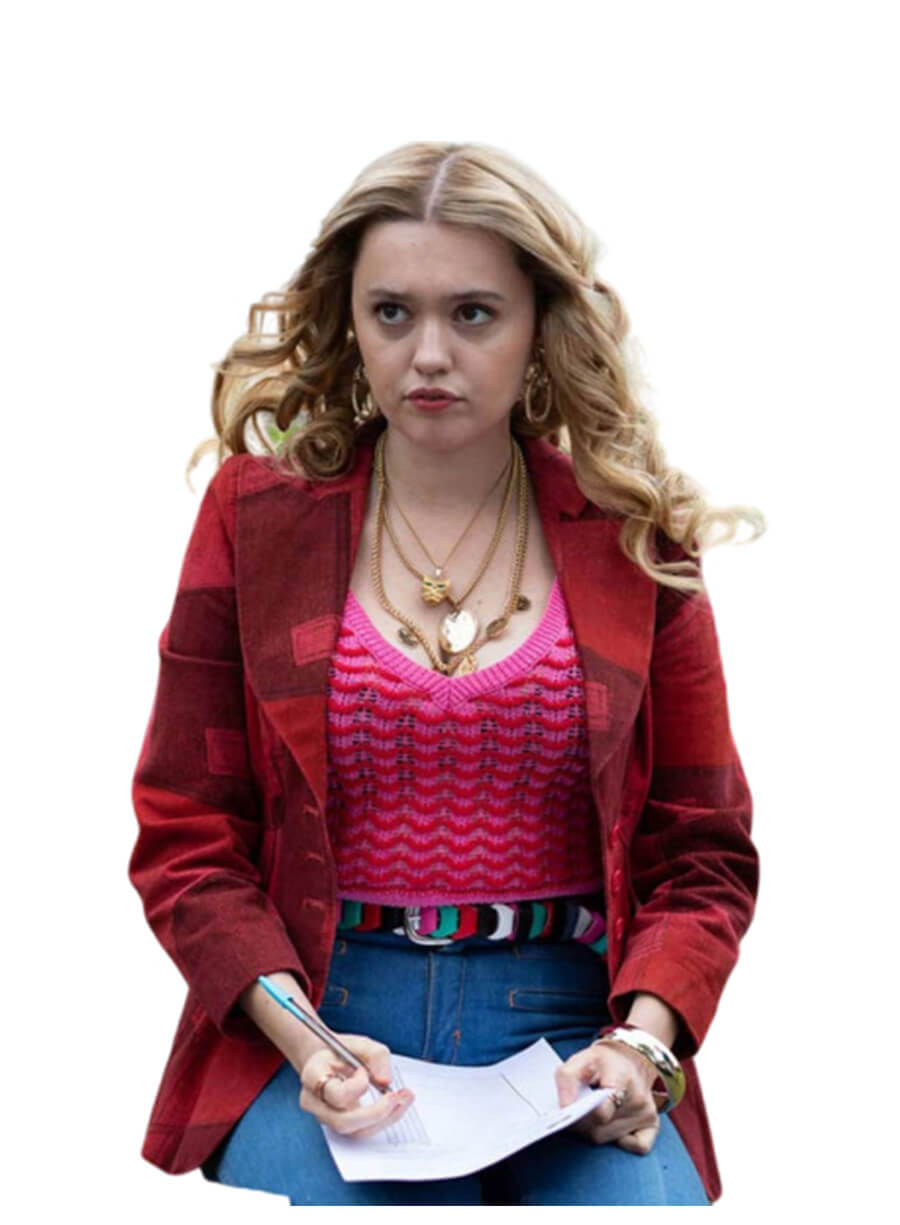 Aimee Lou Wood Sex Education Aimee Gibbs Blazer Jacket