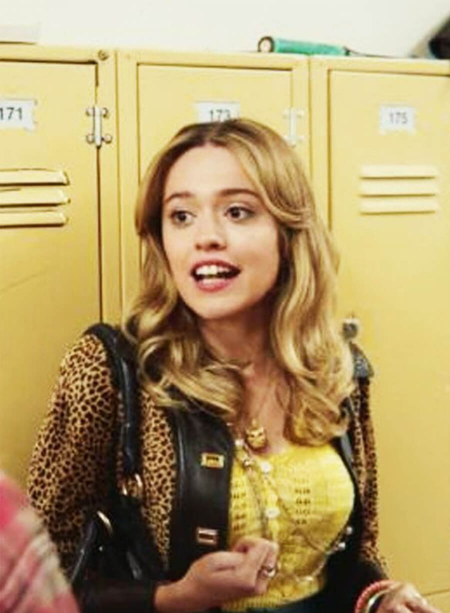 Aimee Lou Wood Sex Education S02 Aimee Gibbs Leopard Printed jacket