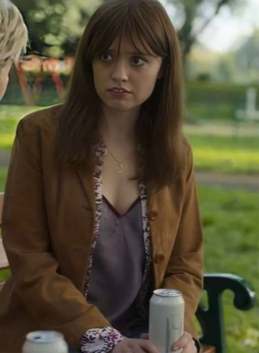 Aimee Lou Wood Toxic Town 2025 Tracey Taylor Brown Blazer