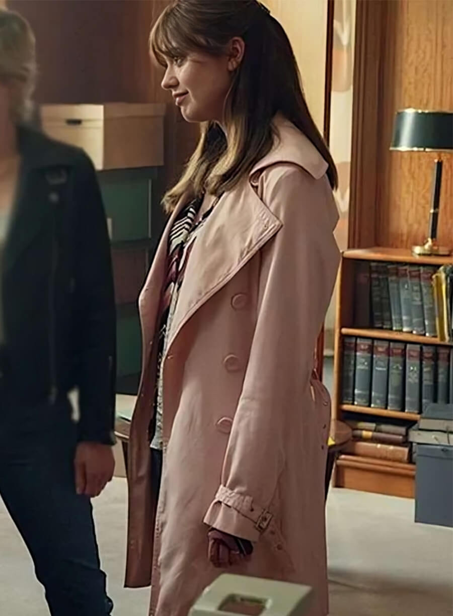 Aimee Lou Wood Toxic Town Tracey Taylor Pink Coat