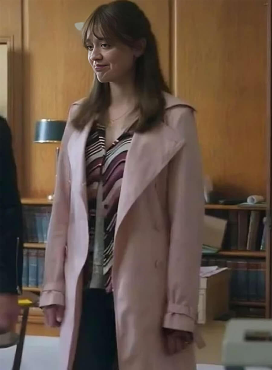 Aimee Lou Wood Toxic Town Tracey Taylor Pink Coat