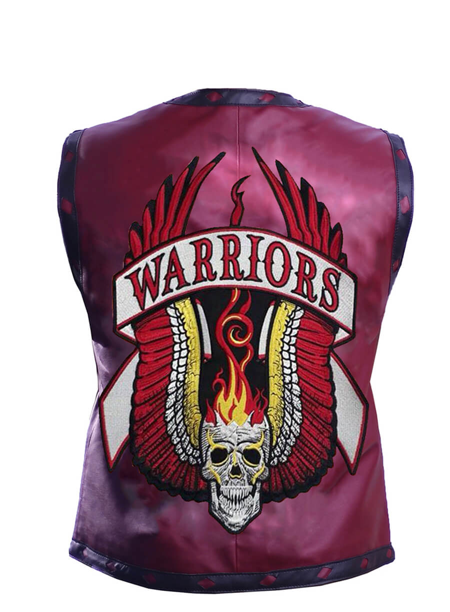 Ajax The Warriors Maroon Leather Costume Vest