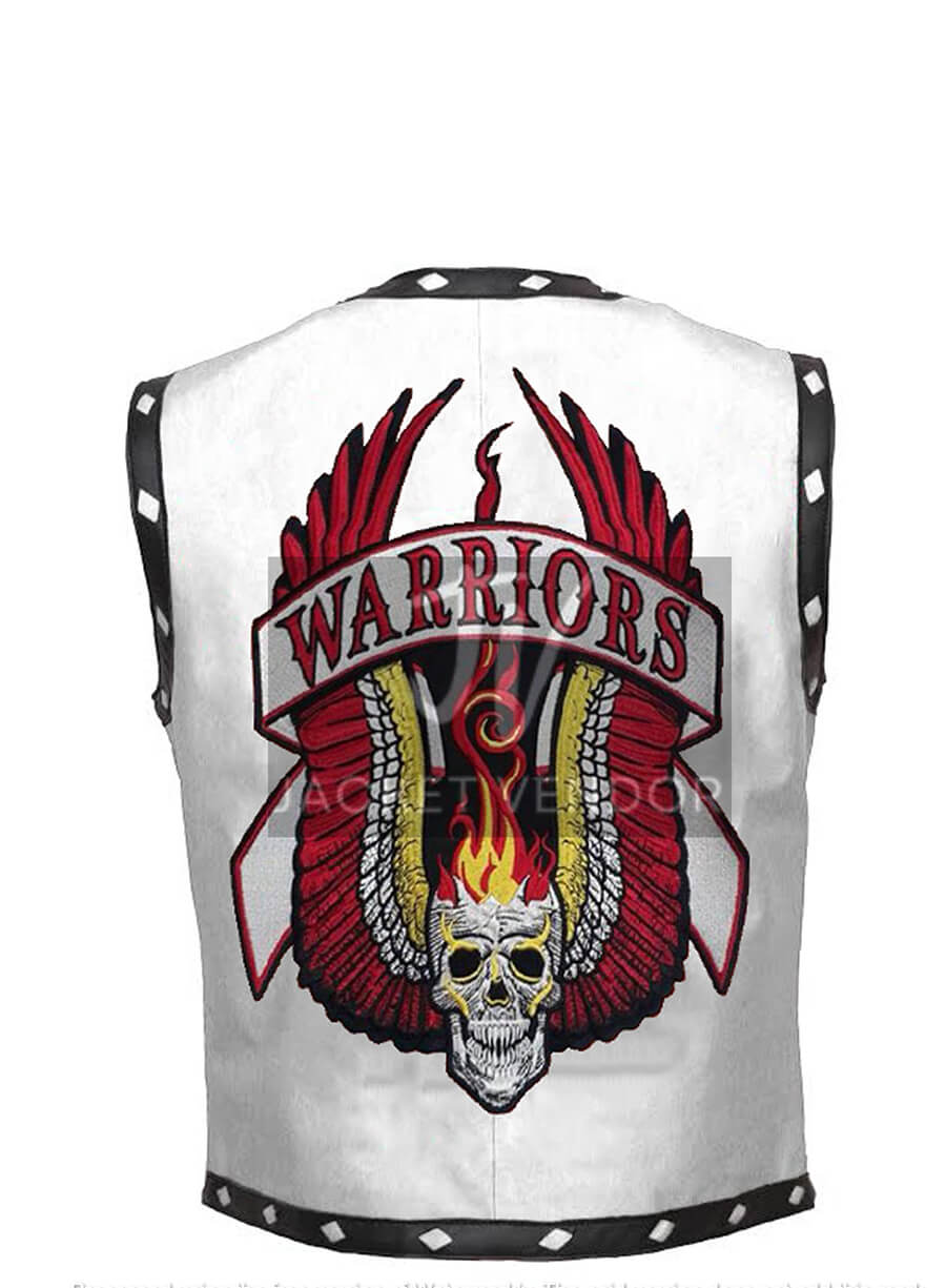 Ajax The Warriors White Biker Costume Vest 