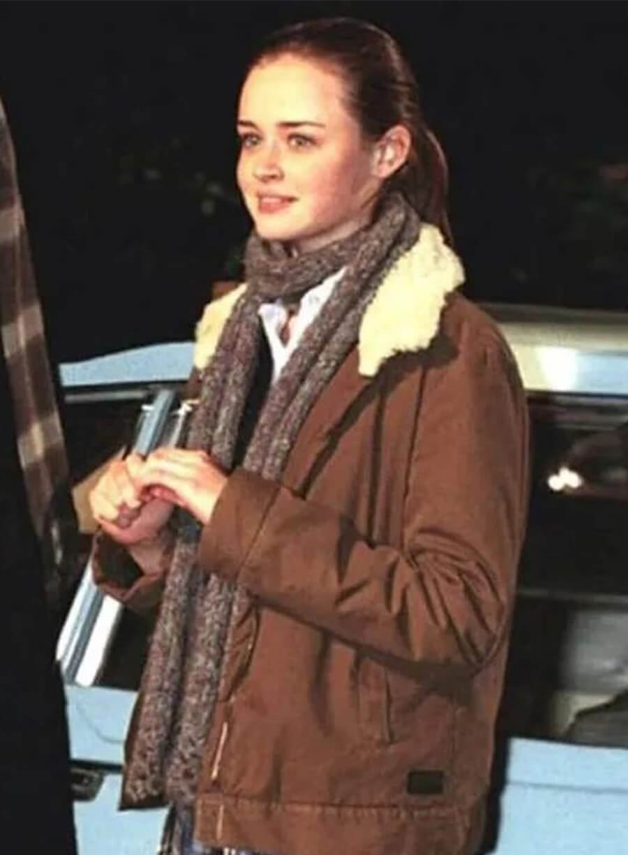 Alexis Bledel Gilmore Girls Rory Gilmore Brown Jacket