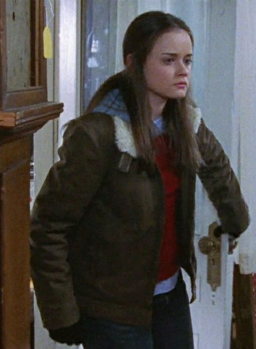 Alexis Bledel Gilmore Girls Rory Gilmore Brown Jacket
