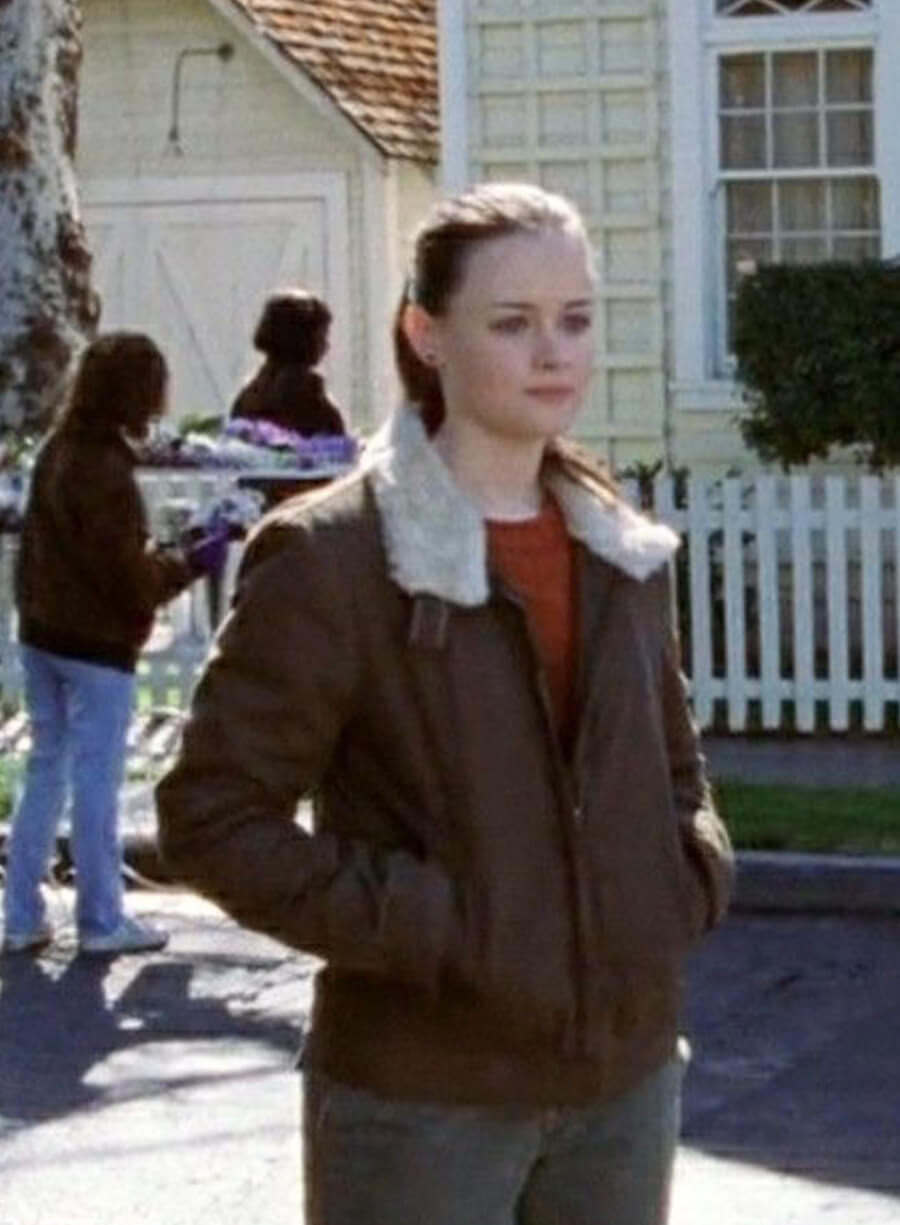 Alexis Bledel Gilmore Girls Rory Gilmore Brown Jacket