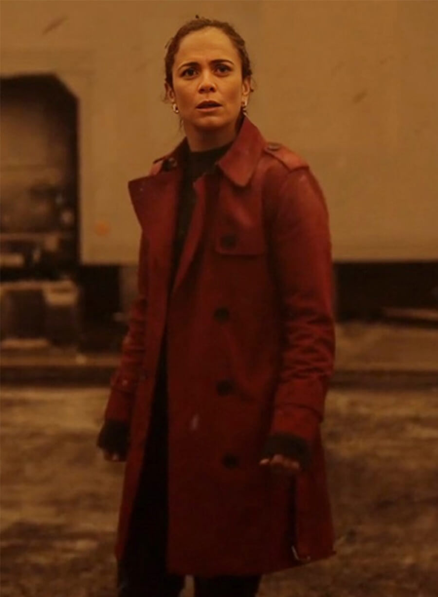 Alice Braga Dark Matter Amanda Lucas Red Coat