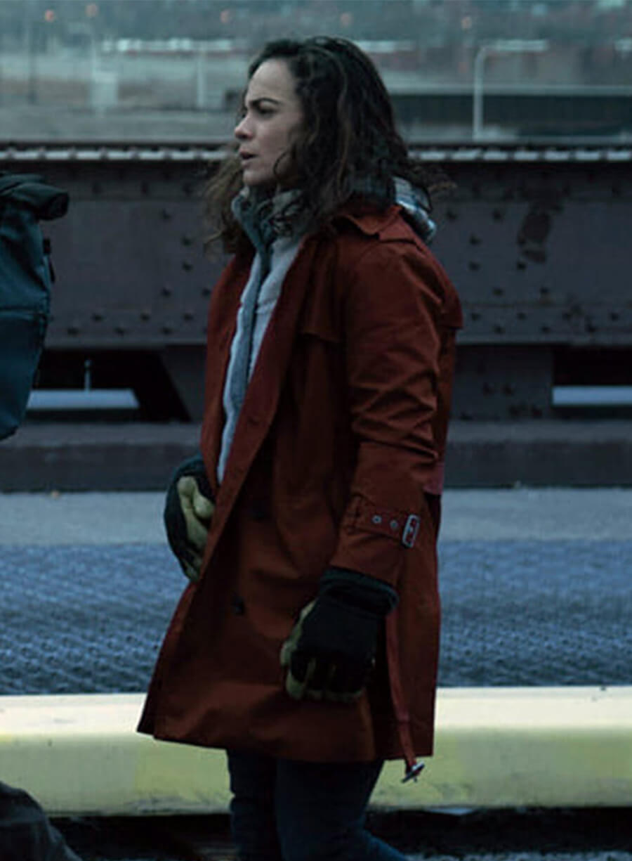 Alice Braga Dark Matter Amanda Lucas Red Coat