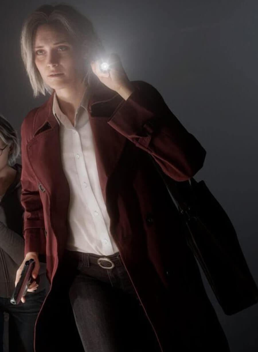Alyssa Ashcroft Resident Evil: Requiem 2026 Maroon Coat