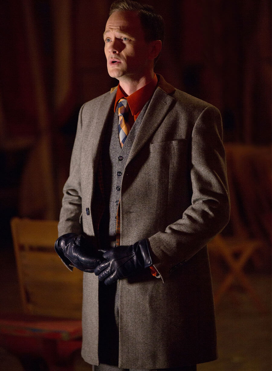 American Horror Story Chester Creb Grey Wool Blazer Coat
