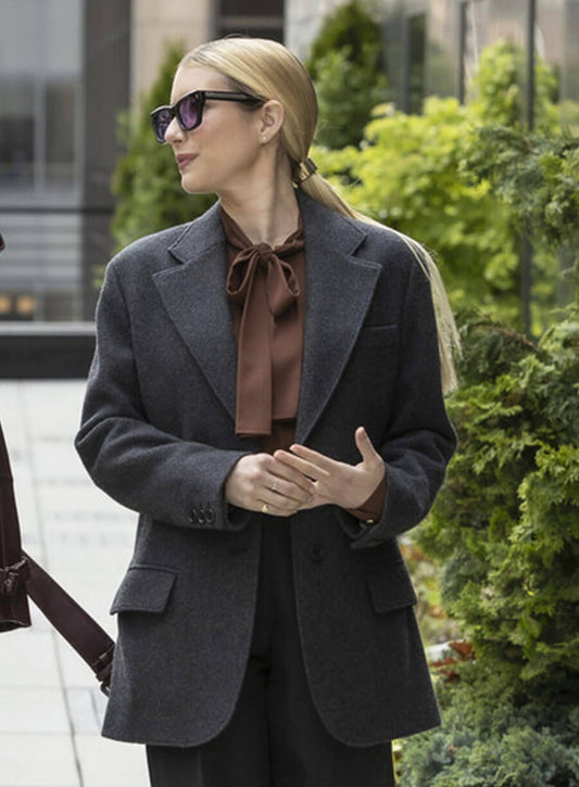 American Horror Story Madison Maggie Grey Wool Blazer Coat 