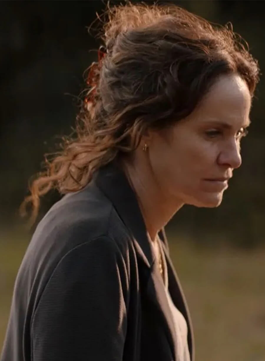 Amy Brenneman The Old Man Zoe McDonald Black Coat