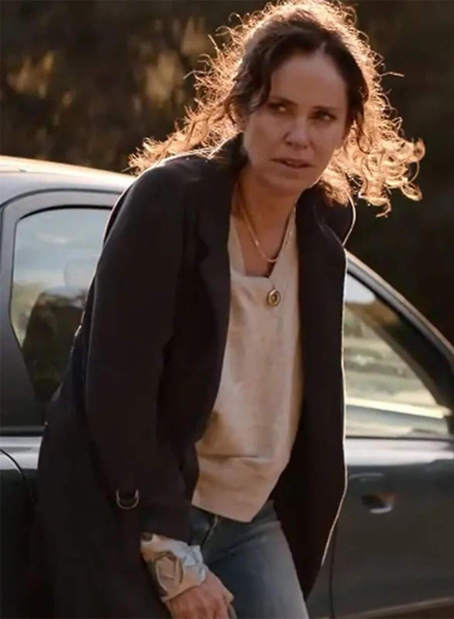 Amy Brenneman The Old Man Zoe McDonald Black Coat