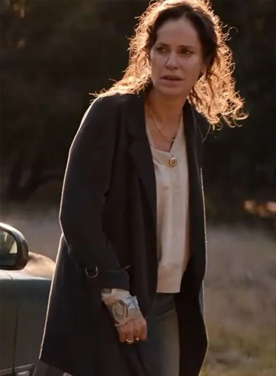 Amy Brenneman The Old Man Zoe McDonald Black Coat