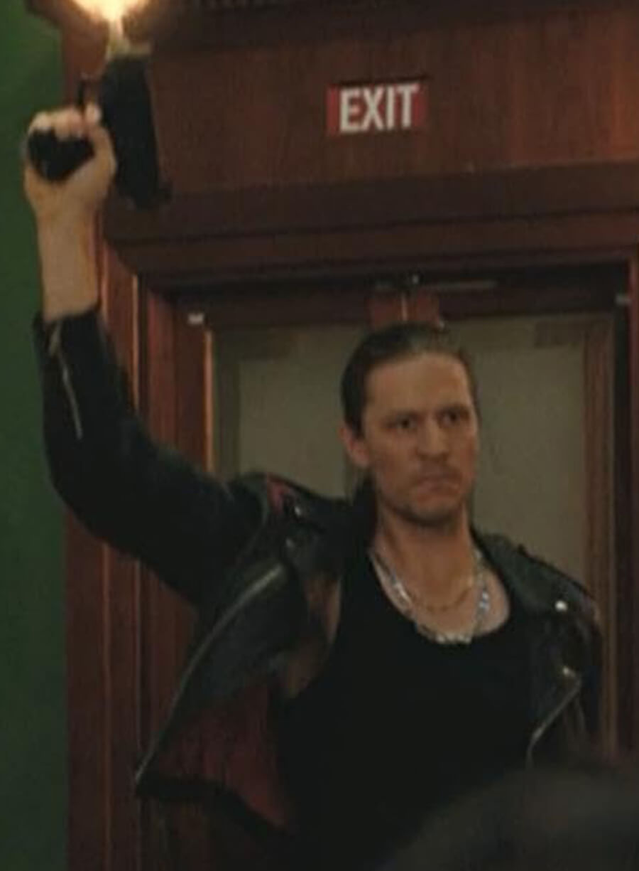 Andreas Lohmeyer Play Dirty Nightclub Thug Black Leather Jacket
