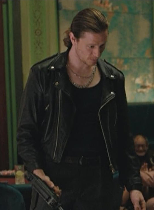 Andreas Lohmeyer Play Dirty Nightclub Thug Black Leather Jacket