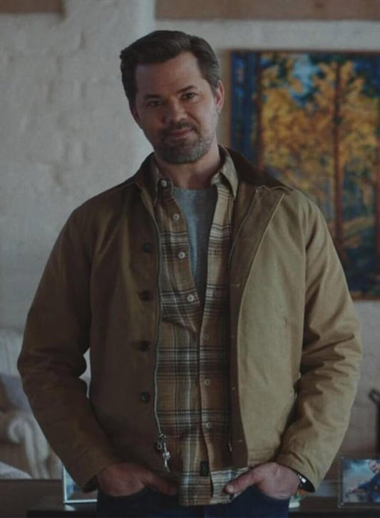 Andrew Rannells Miss You Love You 2026 Jamie Simms Brown Jacket
