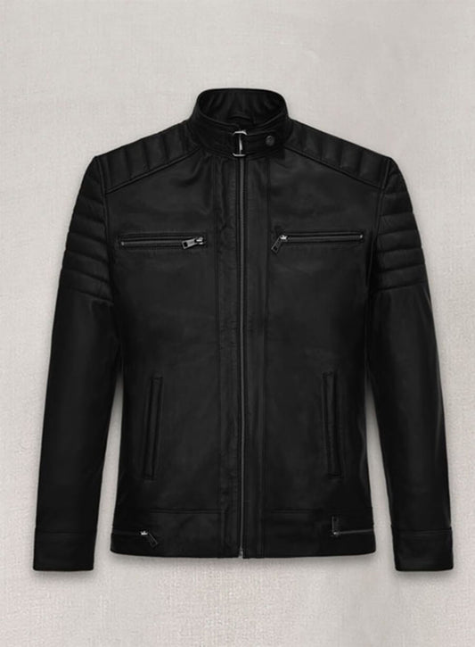 Andrew Tate Black Leather Jacket