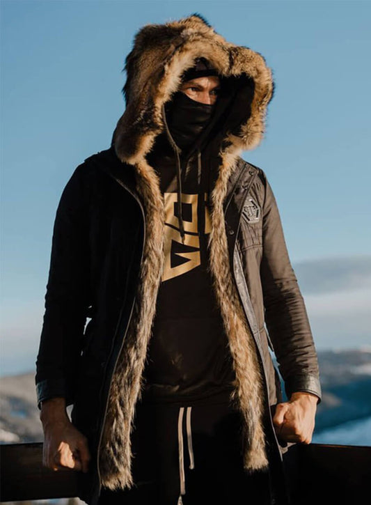Andrew Tate Fur Shearling Black Jacket