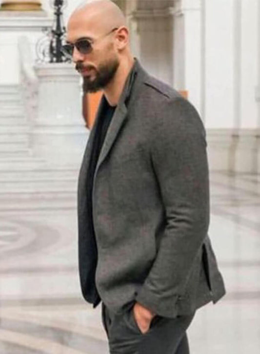 Andrew Tate Grey Blazer