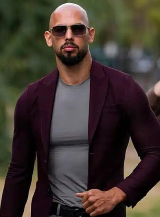 Andrew Tate Maroon Blazer